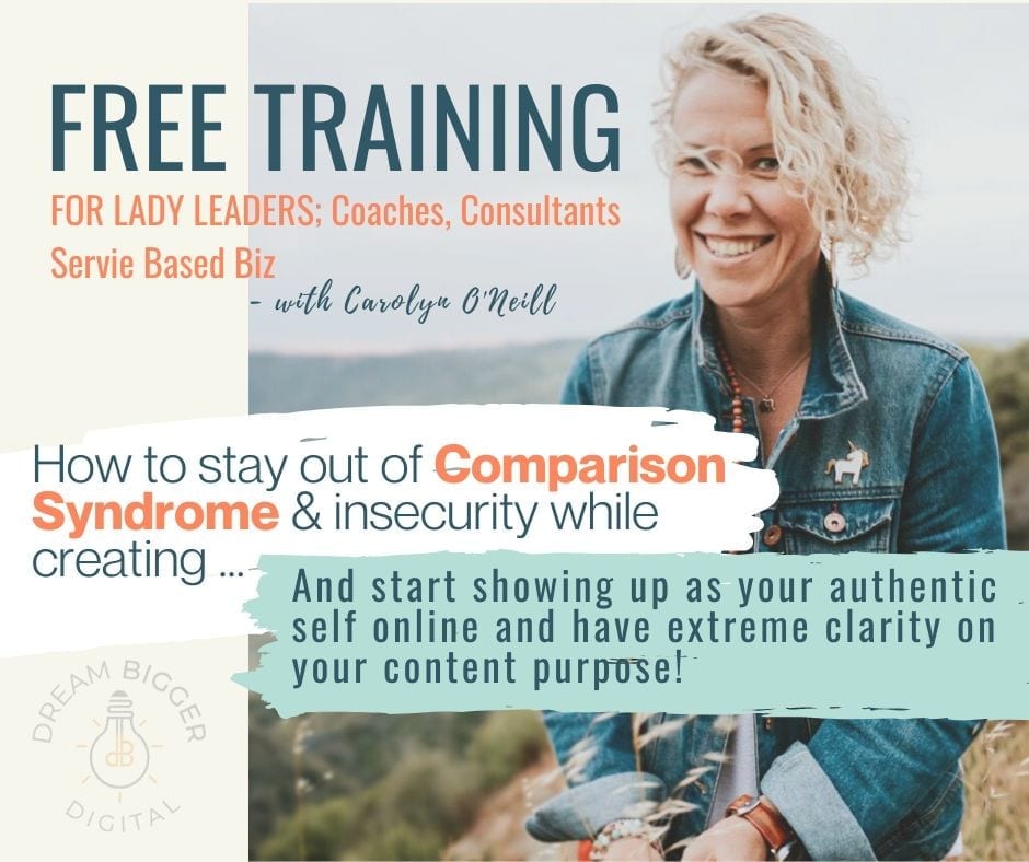 FREE Training: Stop Comparing & Start Crushing 